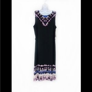 Dana Bachman Black Tie Dye Maxi Dress NWT